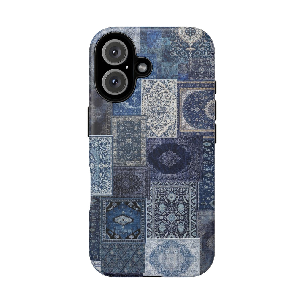 Blue Persian Rug Case (collage)