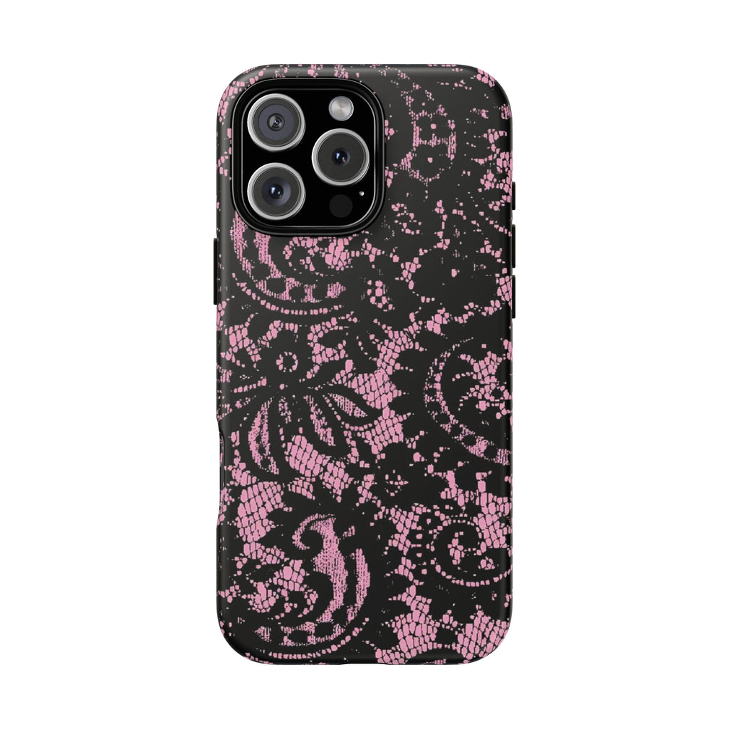 Pink lace case