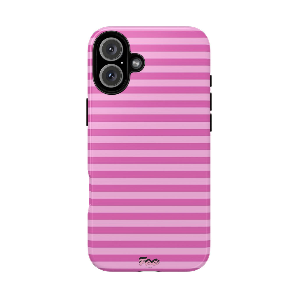 Pink striped case