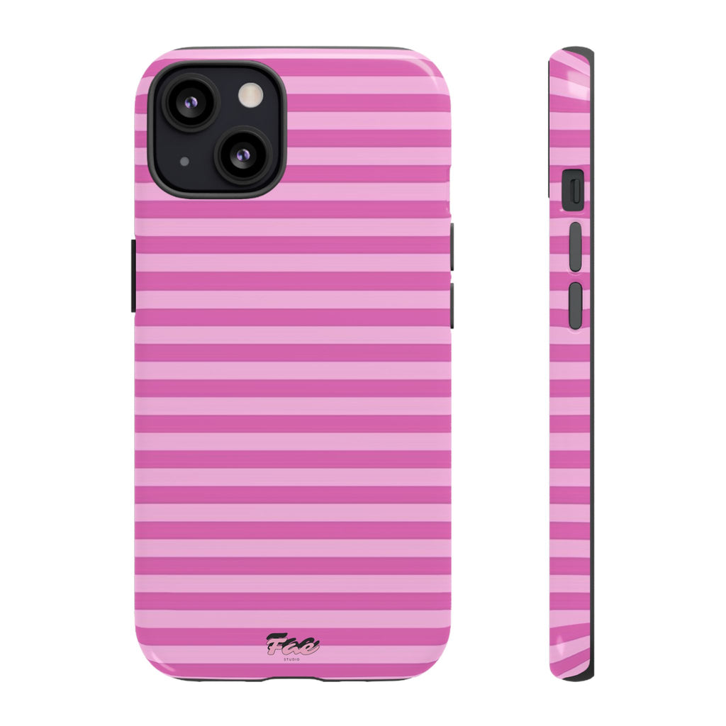 Pink striped case