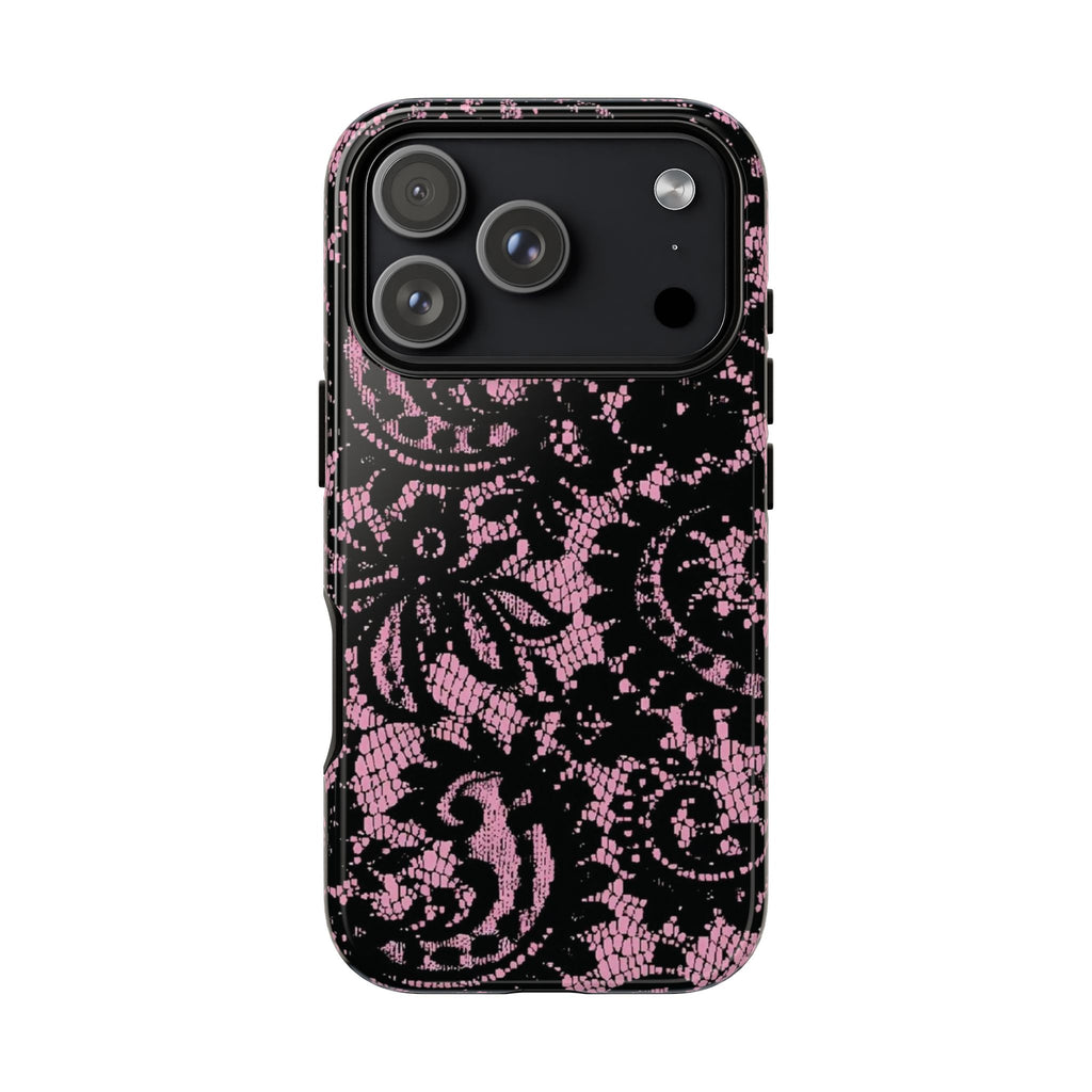 Pink lace case