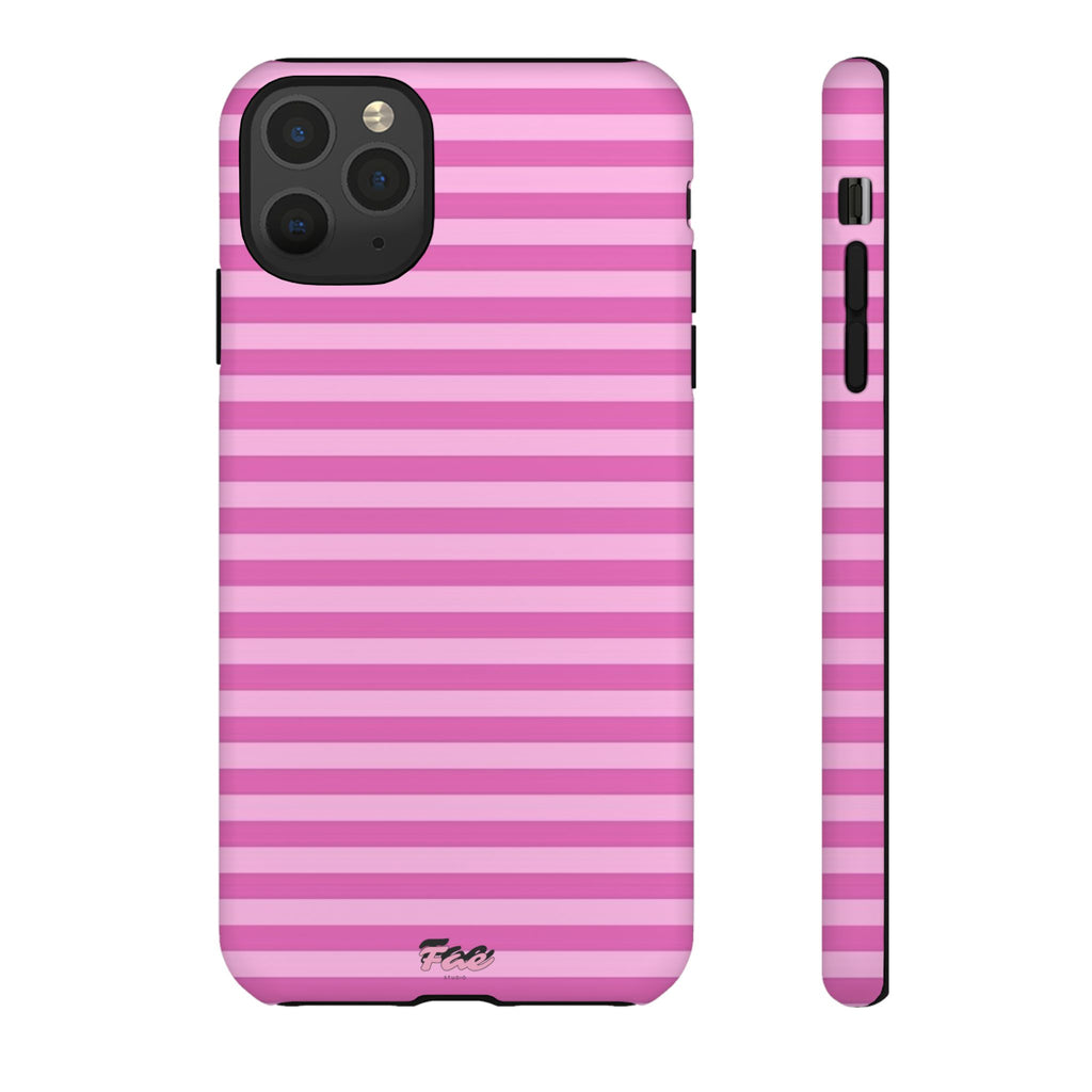 Pink striped case