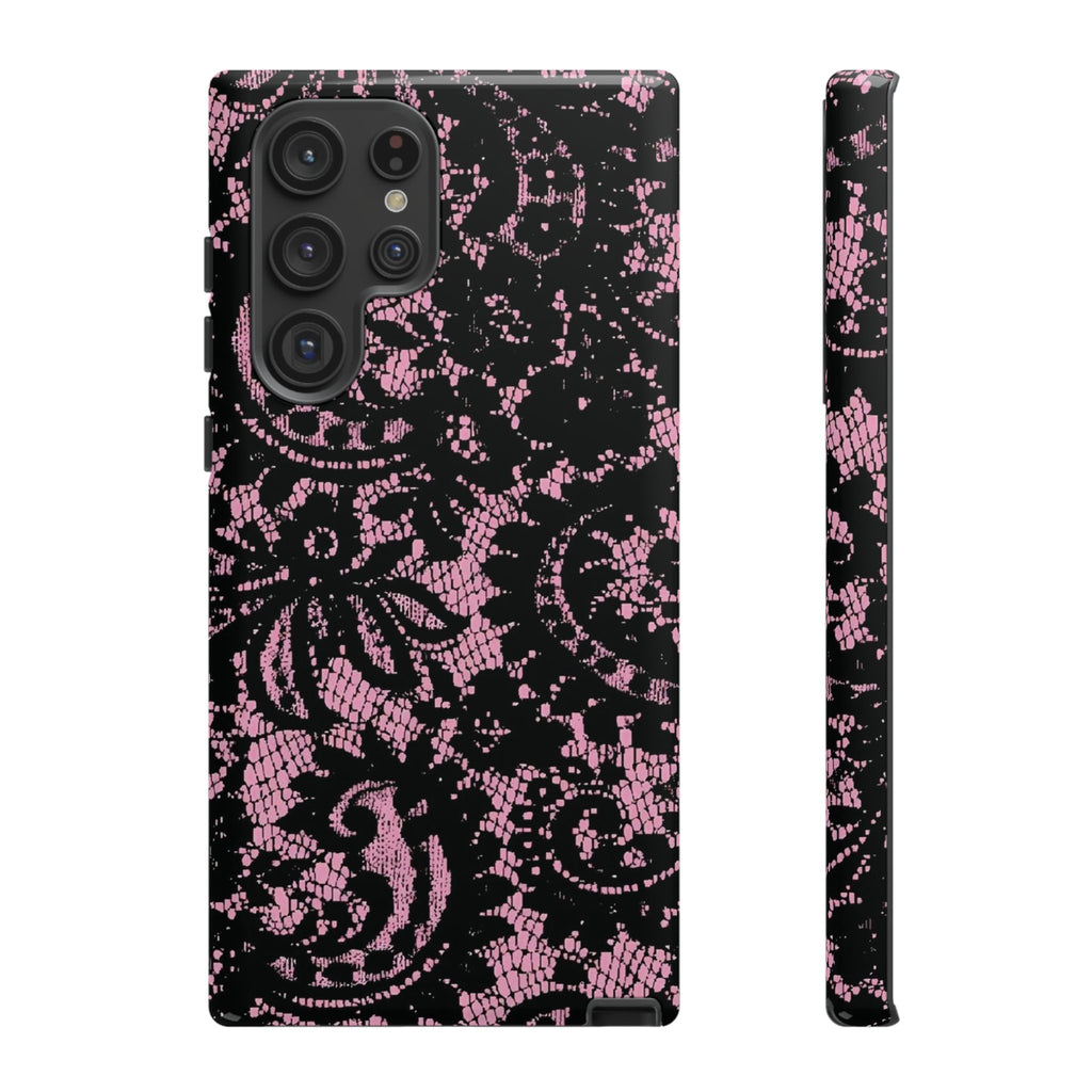 Pink lace case