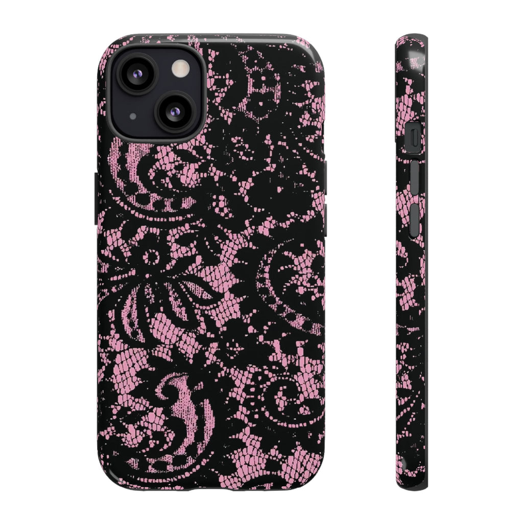 Pink lace case