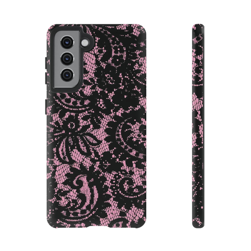 Pink lace case