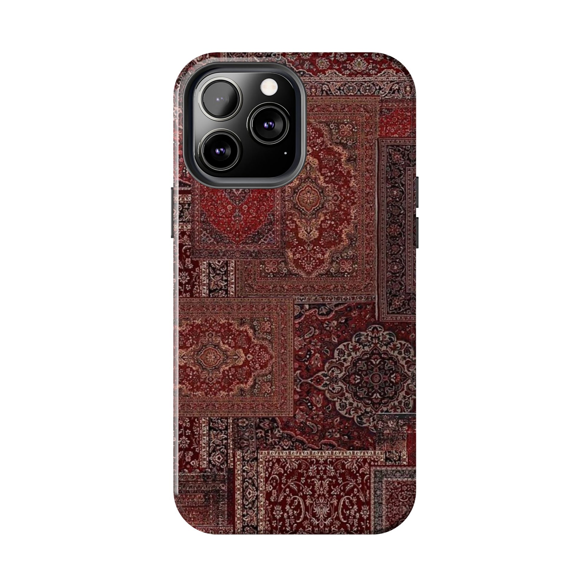 Red Persian Rug Case (collage)