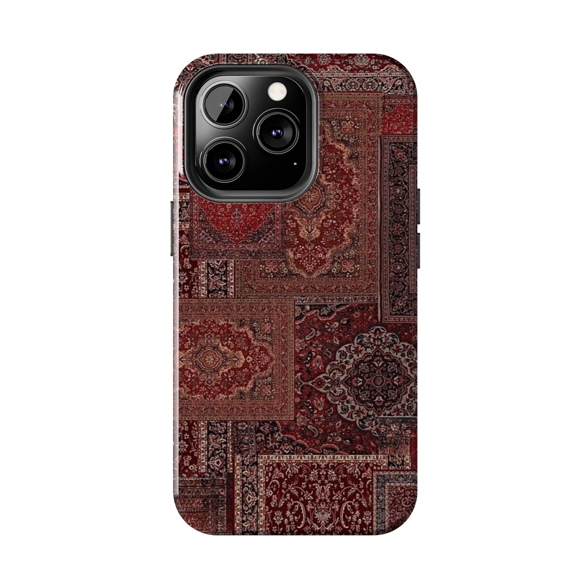 Red Persian Rug Case (collage)