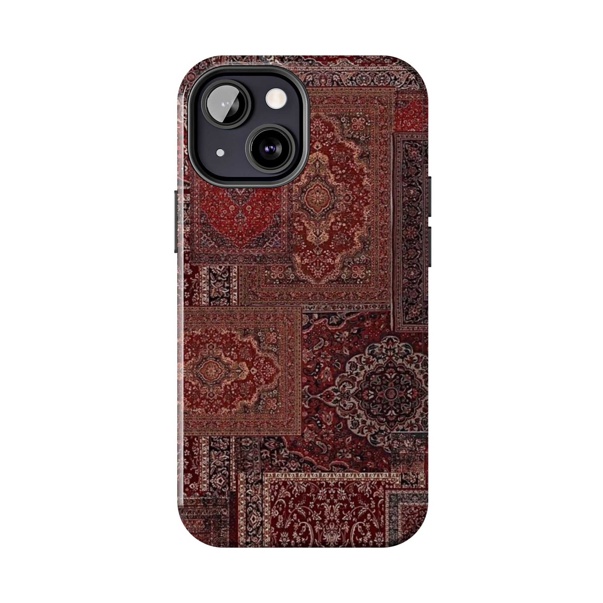 Red Persian Rug Case (collage)