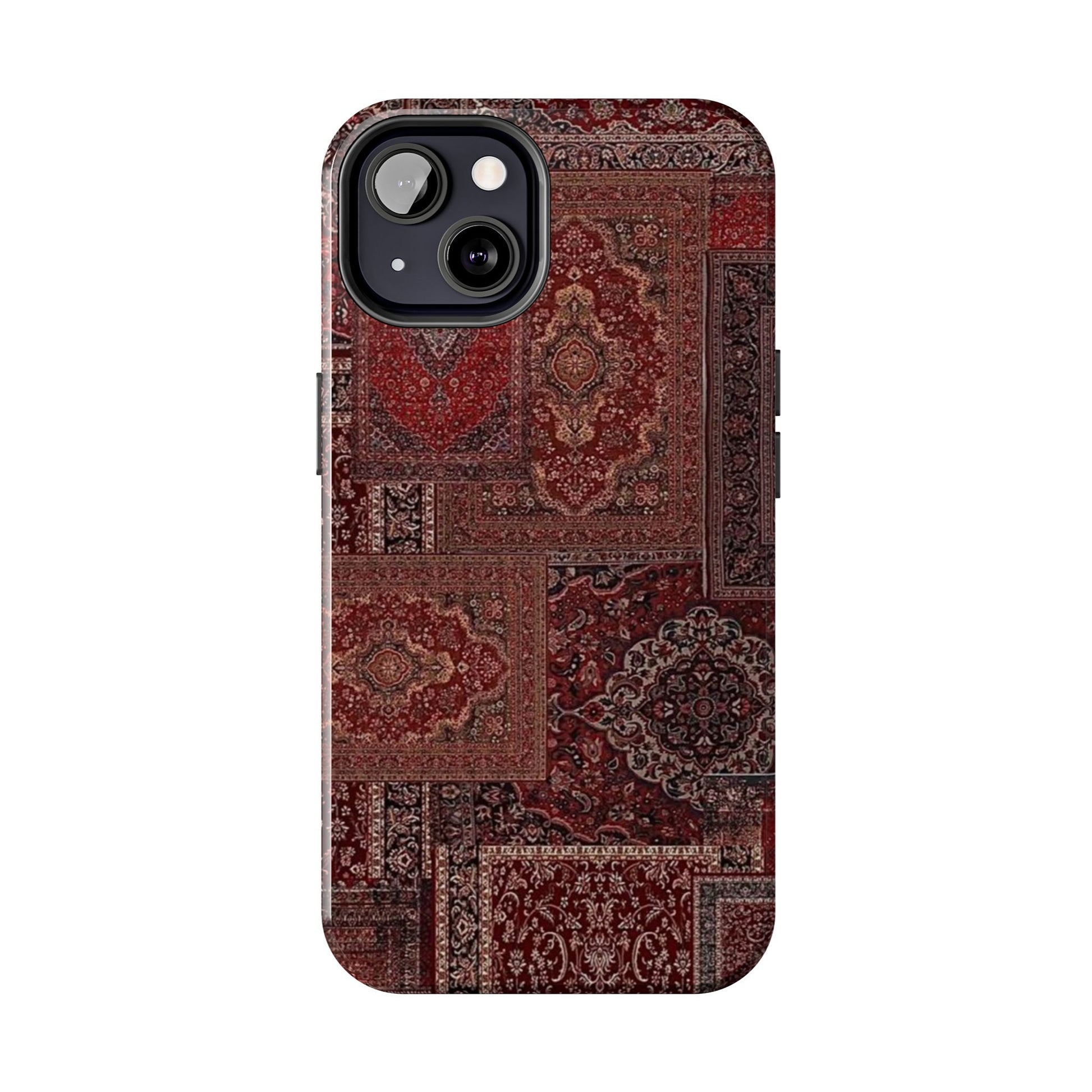 Red Persian Rug Case (collage)