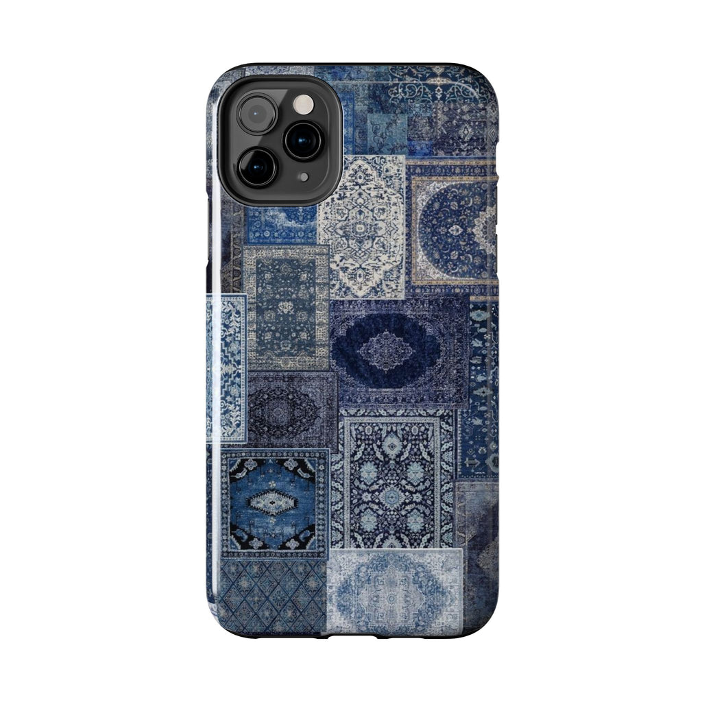 Blue Persian Rug Case (collage)