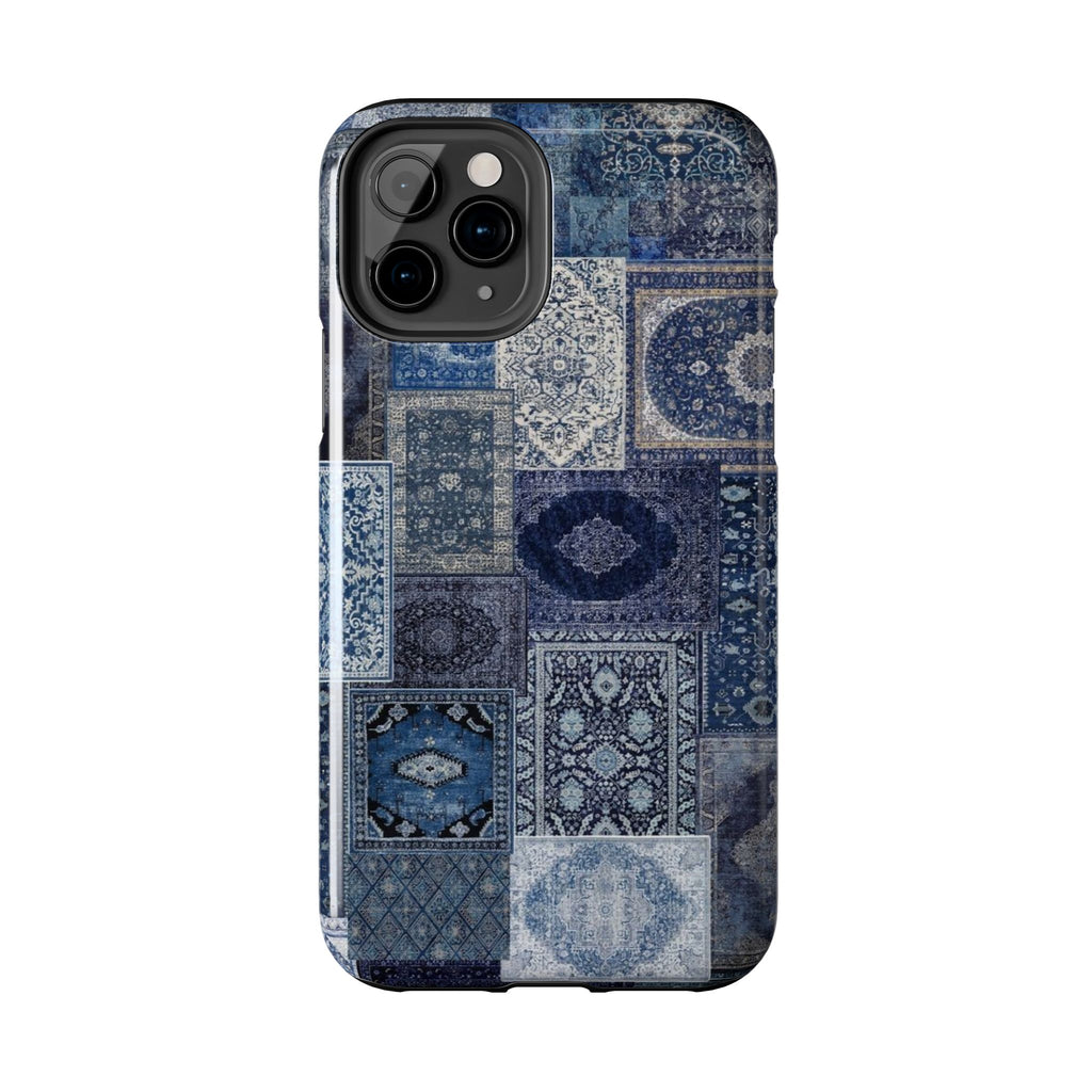 Blue Persian Rug Case (collage)