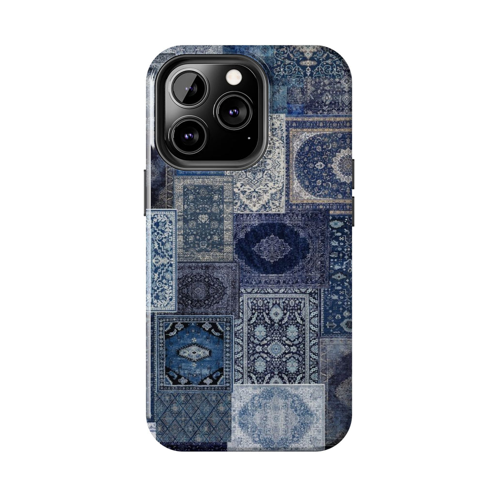 Blue Persian Rug Case (collage)