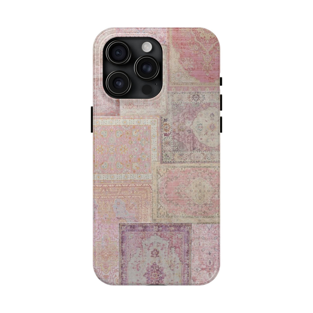 Pink Persian Rug Case (collage)