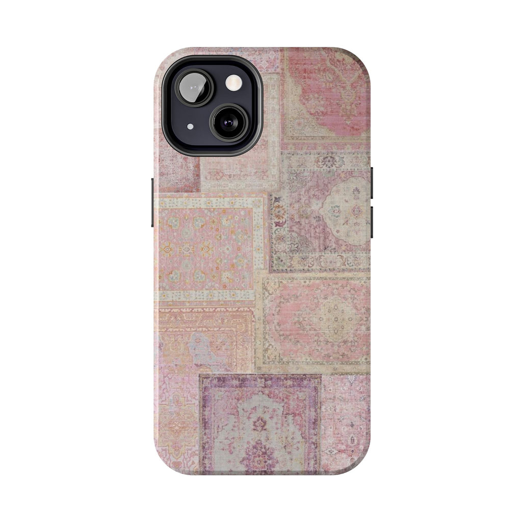 Pink Persian Rug Case (collage)