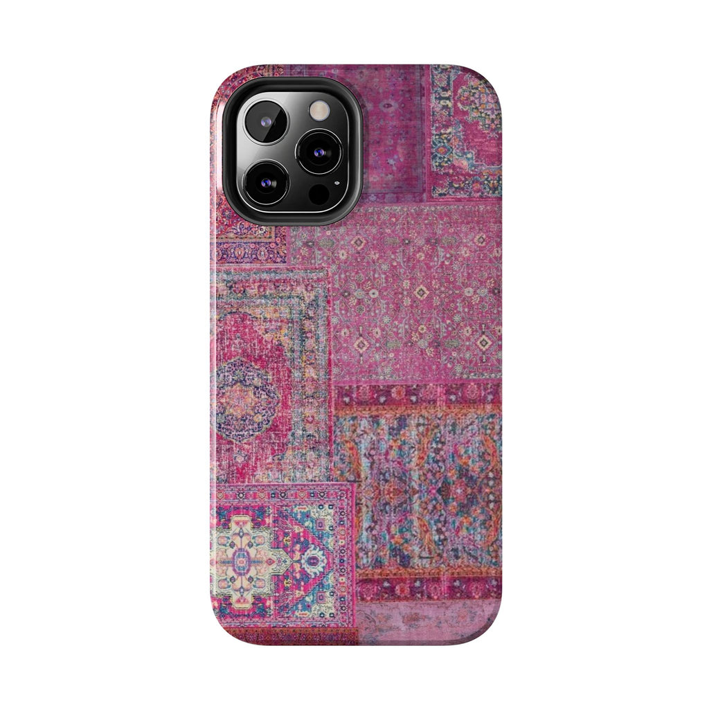 Dark Pink Persian Rug Case