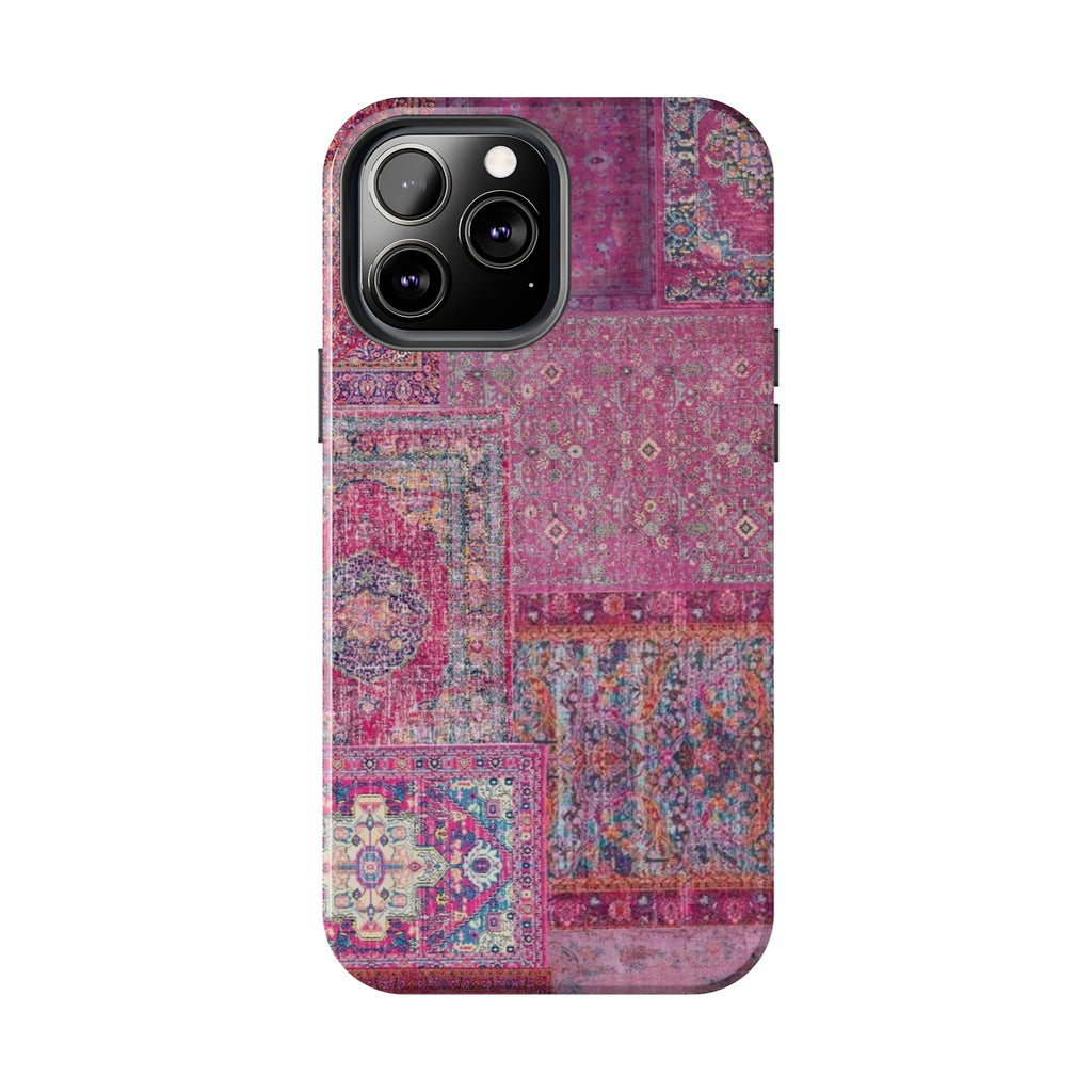 Dark Pink Persian Rug Case