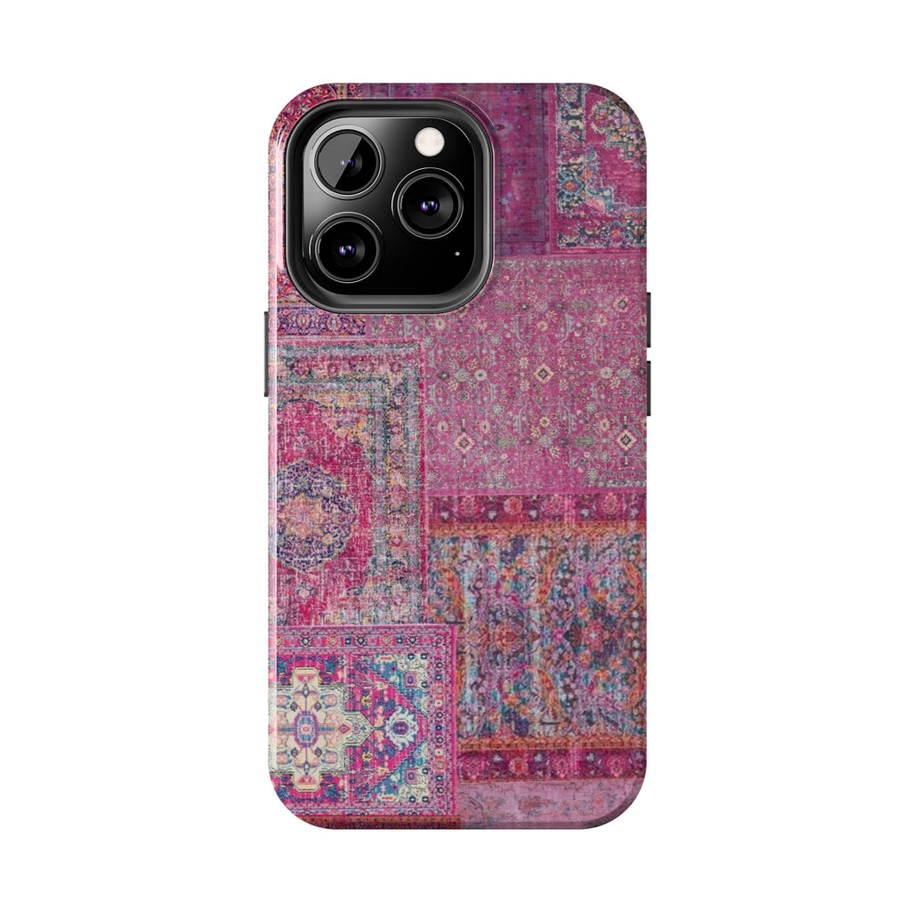 Dark Pink Persian Rug Case