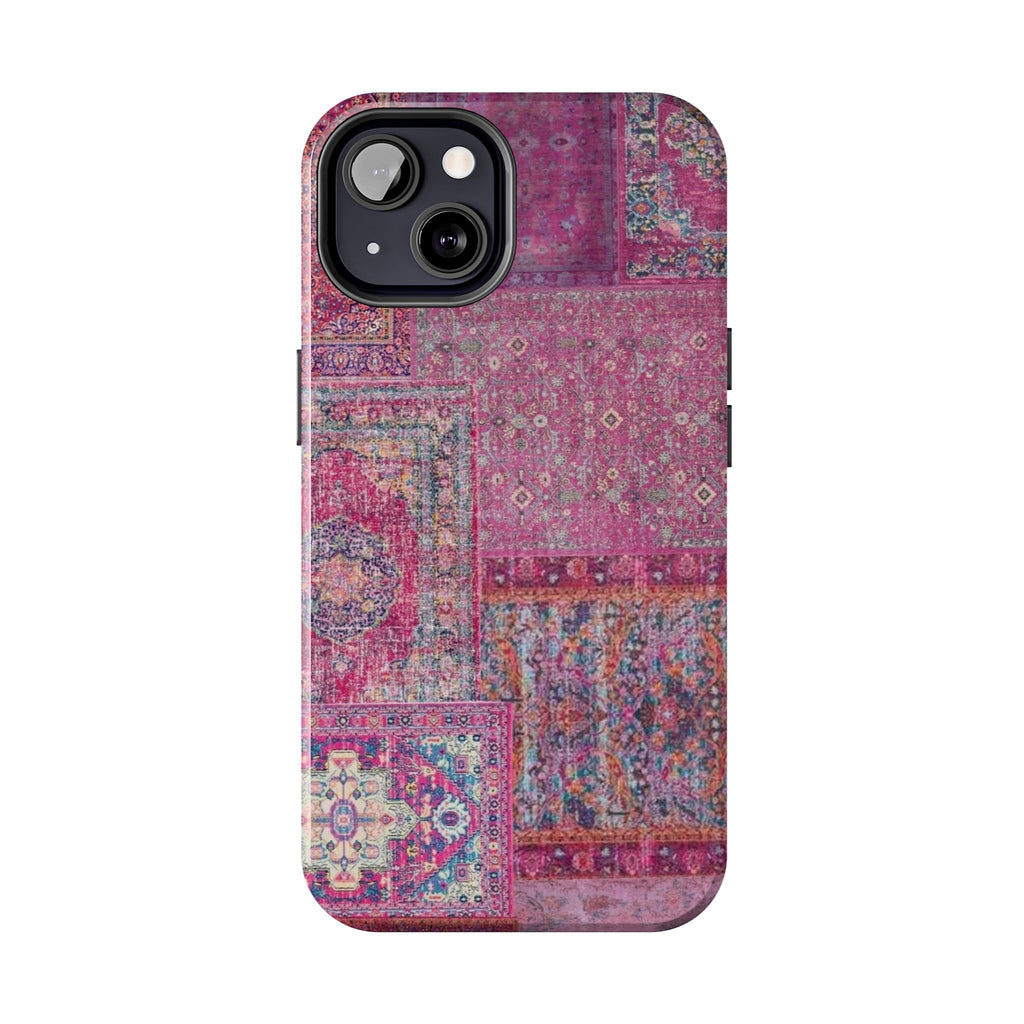 Dark Pink Persian Rug Case