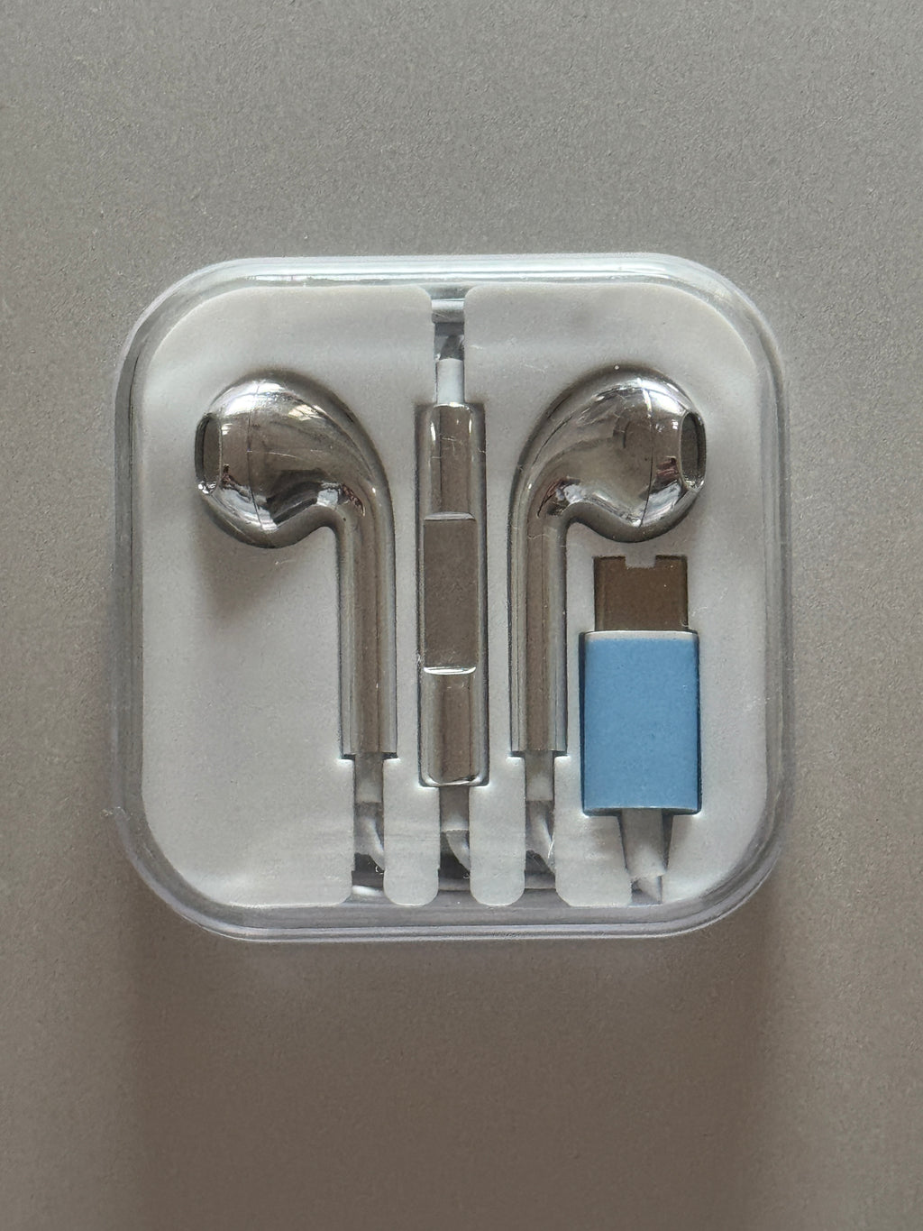 Silver Wired Earphones